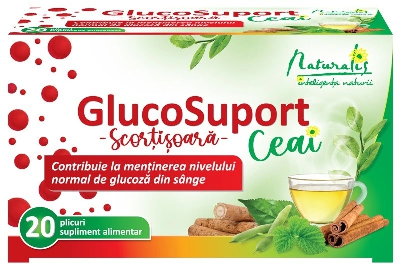 Naturalis GlucoSuport Ceai x 20 plicuri