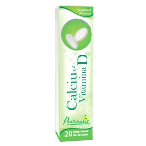 Naturalis Calciu cu Vitamina D x 20 comprimate efervescente