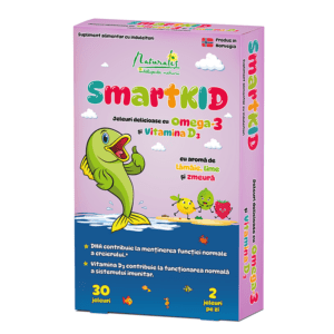 Naturalis SmartKid – Jeleuri cu Omega-3 și Vitamina D zmeura