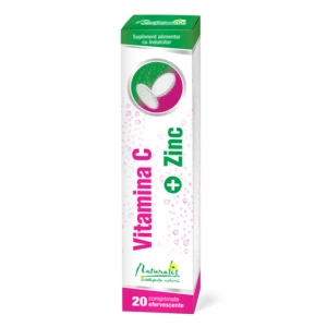 Naturalis Vitamina C 1000 mg + Zinc x 20 comprimate efervescente