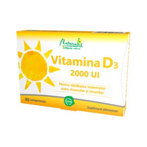 Naturalis Vitamina D3 2000 UI, 30 comprimate