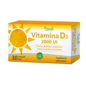 Vitamina D3 2000 UI, 30 capsule moi